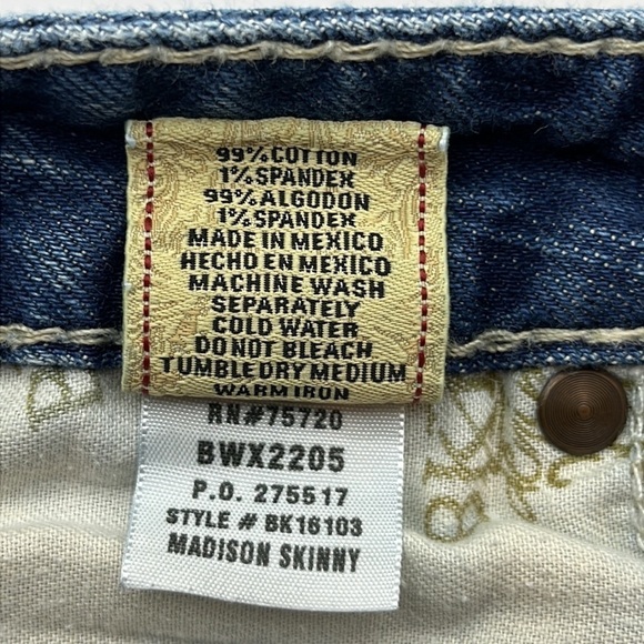 BKE Denim Madison Skinny Stretch Low Rise Size 27 - Picture 9 of 16
